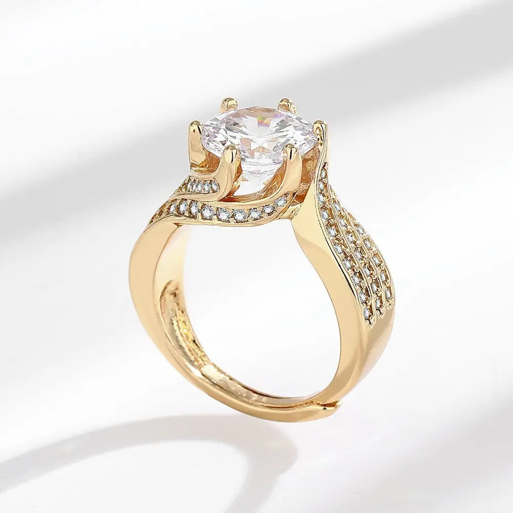 Super Flash Eight Hearts And Eight Arrows Zircon Ring - Norellé