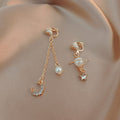 High-grade Pearl Vintage Tassel Earrings - Norellé