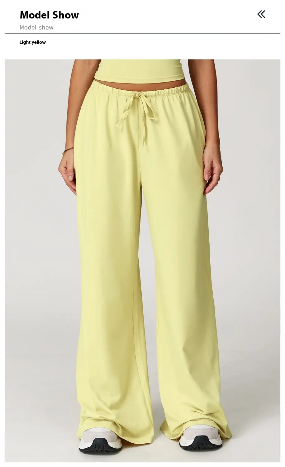 Brushed Trousers Pendant Wide Leg Loose Casual Pants For Women