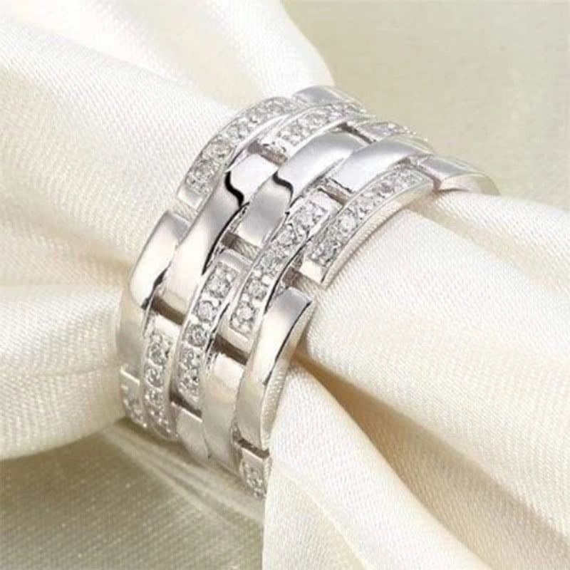 Micro Inlaid Zircon Business Ring - Norellé