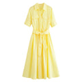Design Sense Women's Clothing Slim Slimming Poplin Dress - Norellé