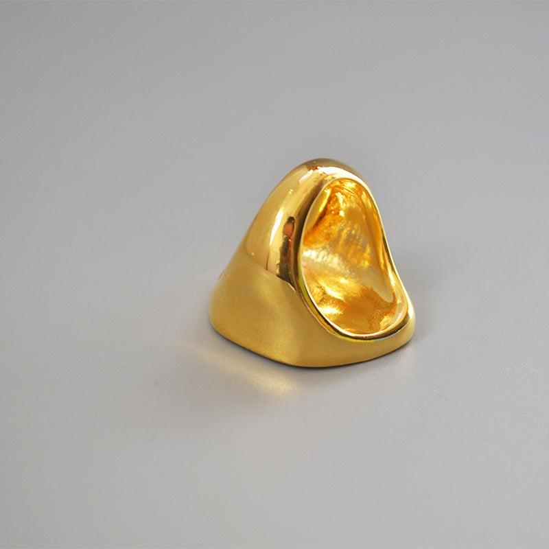Brass 18K Gold Plating European And American Style Ring - Norellé
