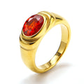 Retro Style Black Green Zircon Fashion Female Ring - Norellé