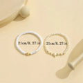 Five-pointed Star Pearl Twin Anklet - Norellé