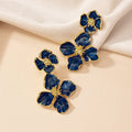 Fashion Temperament Enamel Drip Glazed Pairs Of Flower Stud Earrings - Norellé