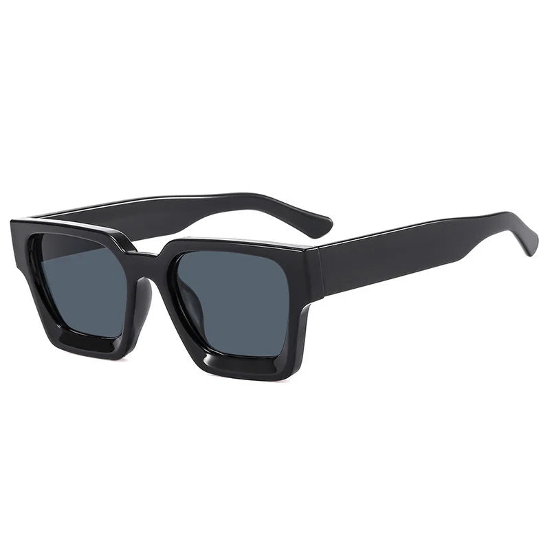 Fahion Vintage Small Square Sunglasses Women - Black Gray / As Picture