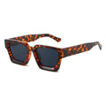 Fahion Vintage Small Square Sunglasses Women - Leopard Gray / As Picture