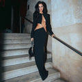 Fashion Black Sexy Cut Out Maxi Dress