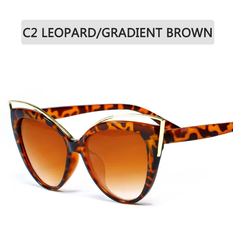 Fashion Cat Eye Sunglasses Women - C2