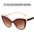 Fashion Cat Eye Sunglasses Women - C4