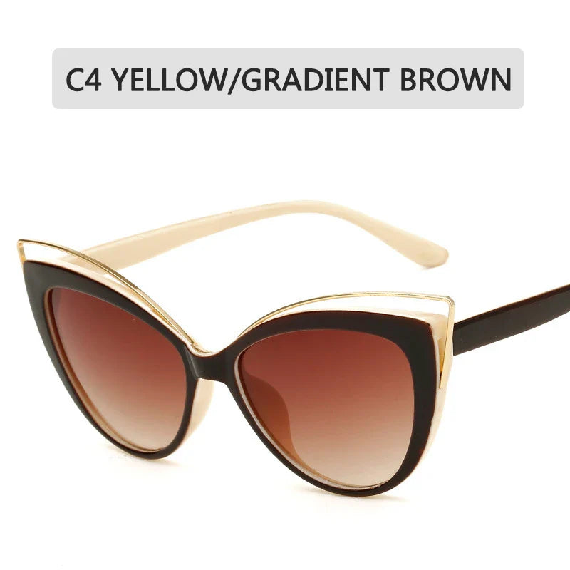 Fashion Cat Eye Sunglasses Women - C4