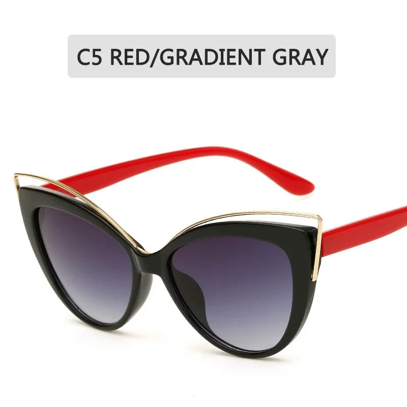 Fashion Cat Eye Sunglasses Women - C5