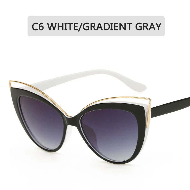 Fashion Cat Eye Sunglasses Women - C6