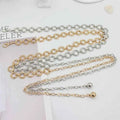 Fashion Circle Metal Waist Chain Belt