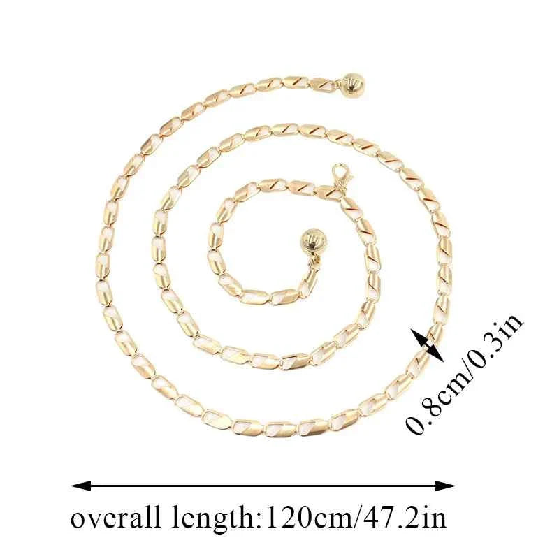 Fashion Circle Metal Waist Chain Belt