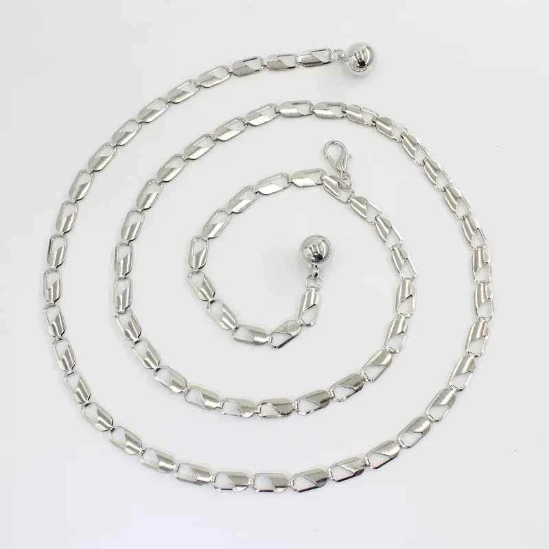 Fashion Circle Metal Waist Chain Belt