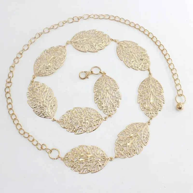 Fashion Circle Metal Waist Chain Belt