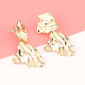 Fashion Exaggerated Irregular Earrings Simple Geometric Female Vintage - Style 3 Gold - electronic accessories