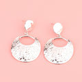Fashion Exaggerated Irregular Earrings Simple Geometric Female Vintage - Style 4 Silver - electronic accessories