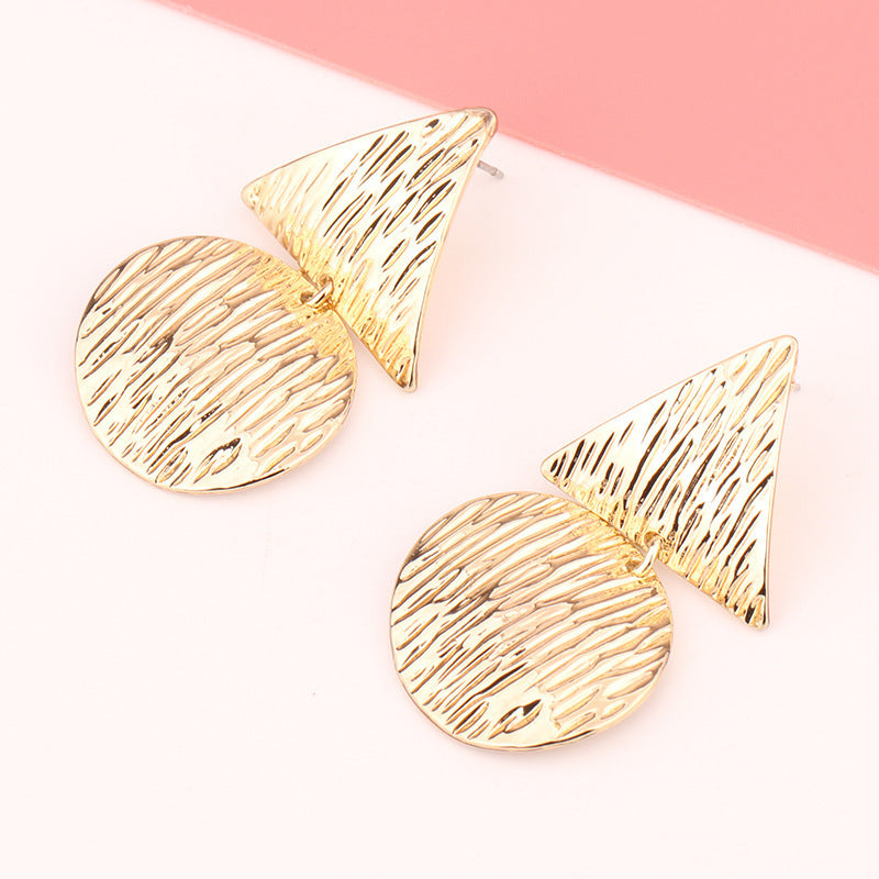 Fashion Exaggerated Irregular Earrings Simple Geometric Female Vintage