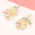 Fashion Exaggerated Irregular Earrings Simple Geometric Female Vintage - Style 1 Gold - electronic accessories