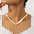 Fashion Exaggerated Punk Necklace - Gold - electronic accessories