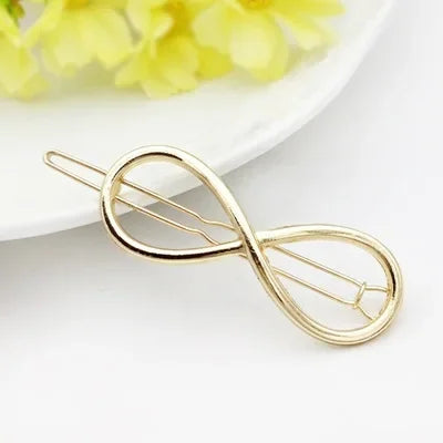 Fashion Geometric Mental Hairpins - P10-Gold
