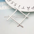 Fashion Geometric Mental Hairpins - P4-Silver