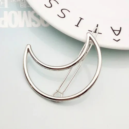Fashion Geometric Mental Hairpins - P6-Silver