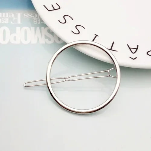 Fashion Geometric Mental Hairpins - P8-Silver