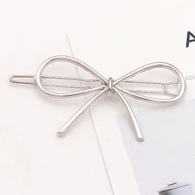 Fashion Geometric Mental Hairpins - P9-Silver