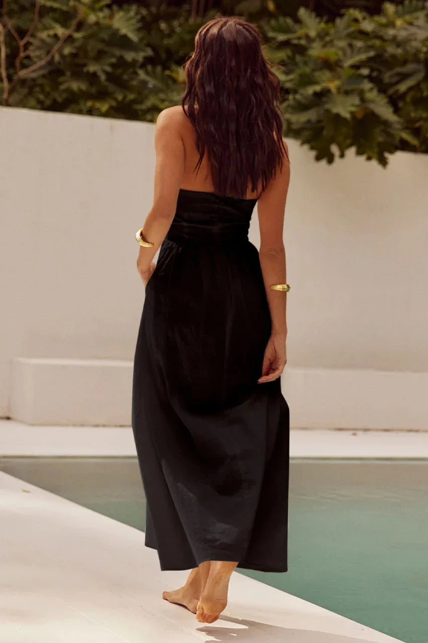 Fashion Halter Neck Long Dresses Women