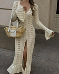 Fashion Hollow Knitted Dress For Women