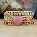 Fashion Irregular Heart Multi-layer Winding Bracelet - Picture Color - electronic accessories