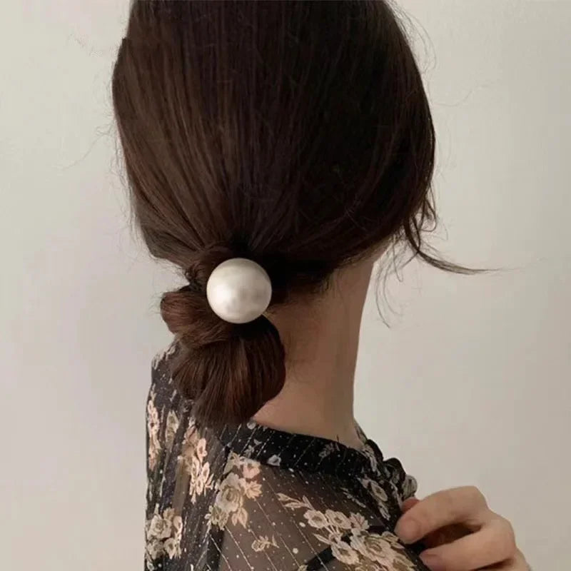 Fashion Large Pearl Hair Ties