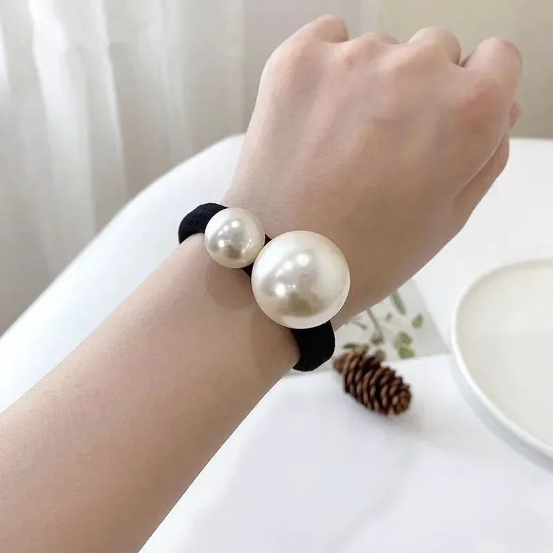 Fashion Large Pearl Hair Ties
