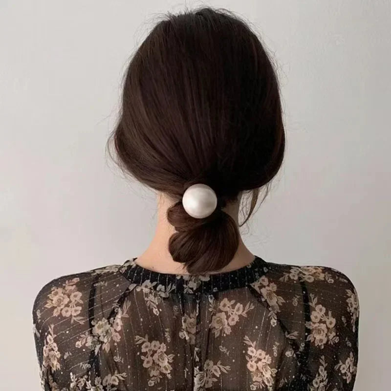 Fashion Large Pearl Hair Ties