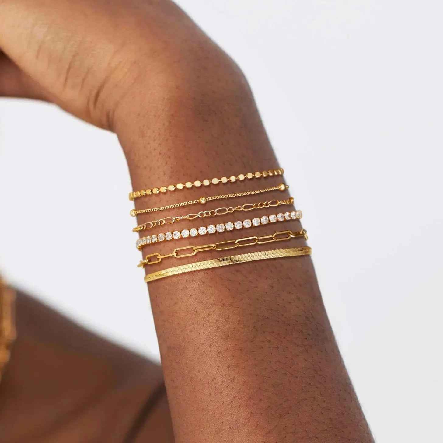 Fashion Multi-layer Metal Blade Chain Suit - electronic accessories