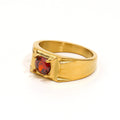 Fashion Simple Square Diamond Unisex Ring - Golden Red / No 10 - electronic accessories