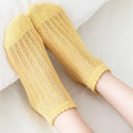 Fashion Solid Color Woman Socks Hollow Out Breathable