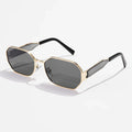 Fashion Square Vintage Sunglasses Women - black / show as picture