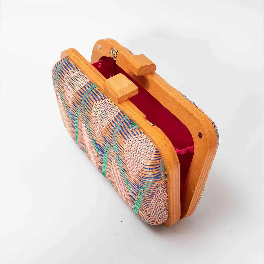 Fashion Wooden Clip Clutch Bag for Women