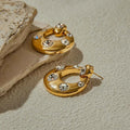 Fashion Zircon Large Earrings
