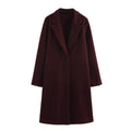 Fashionable Soft Coat Jacket Women’s - M / Brown