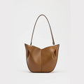 Fashionable Top Handle Bag Solid Color Simple Shoulder