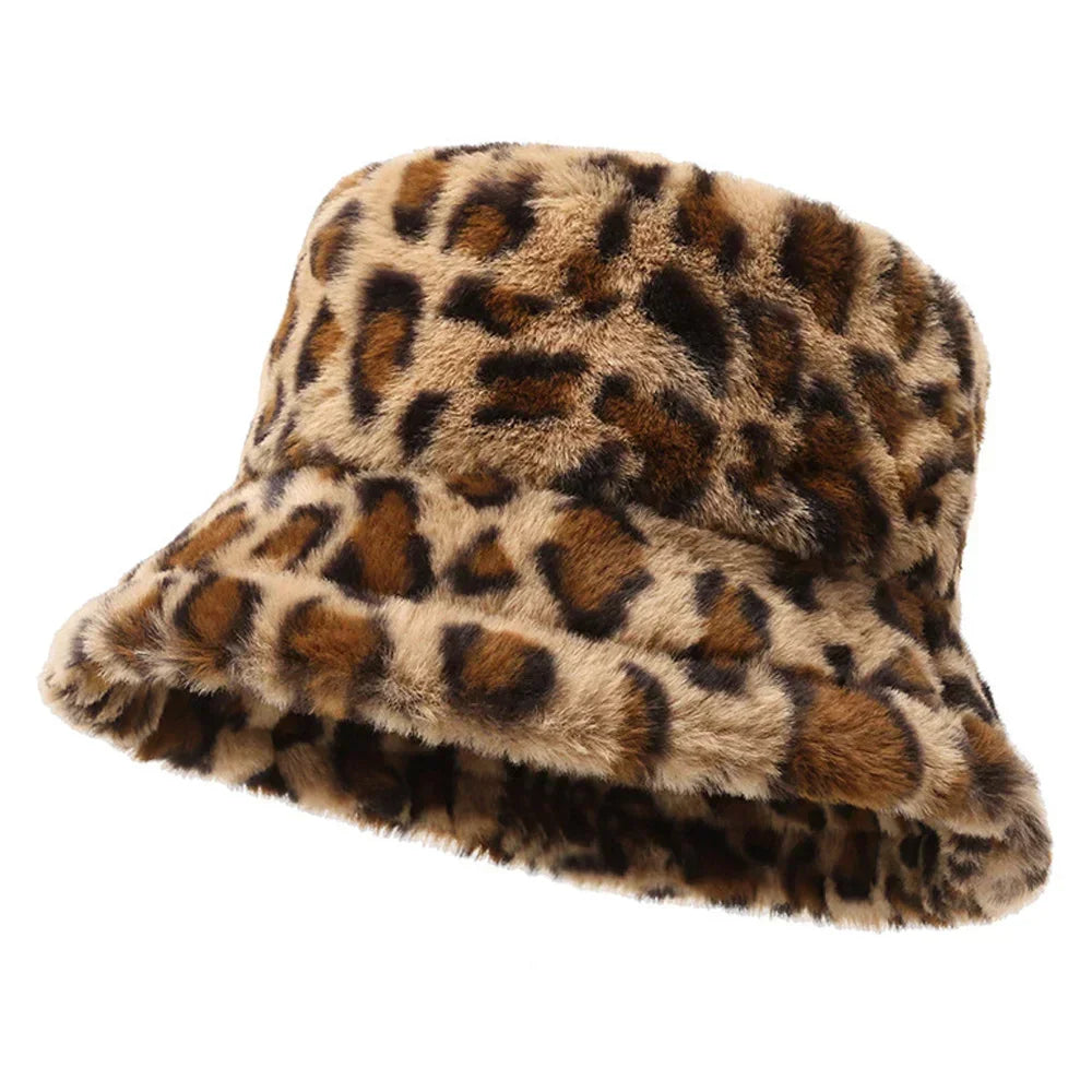Faux Fur Bucket Hat - style 02