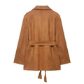 Faux Suede Vintage Jacket Coats For Women