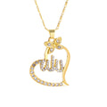 Creative Heart Full Diamond Fashion Hollowed-out Necklace - Norellé