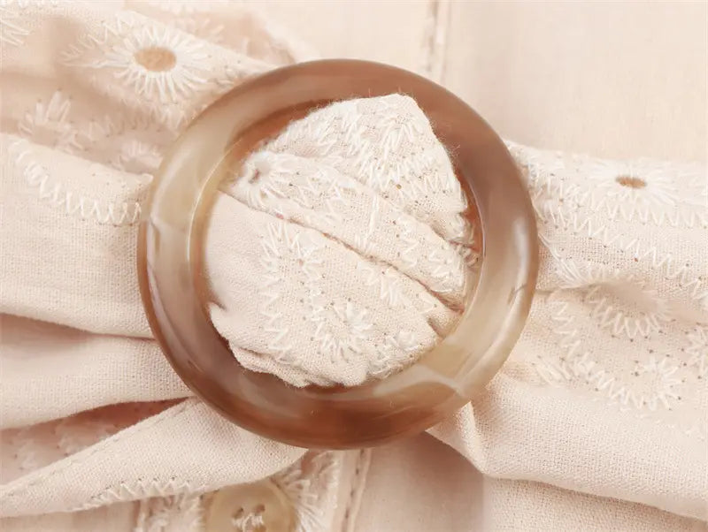 Hollow Embroidery Sleeveless Dress