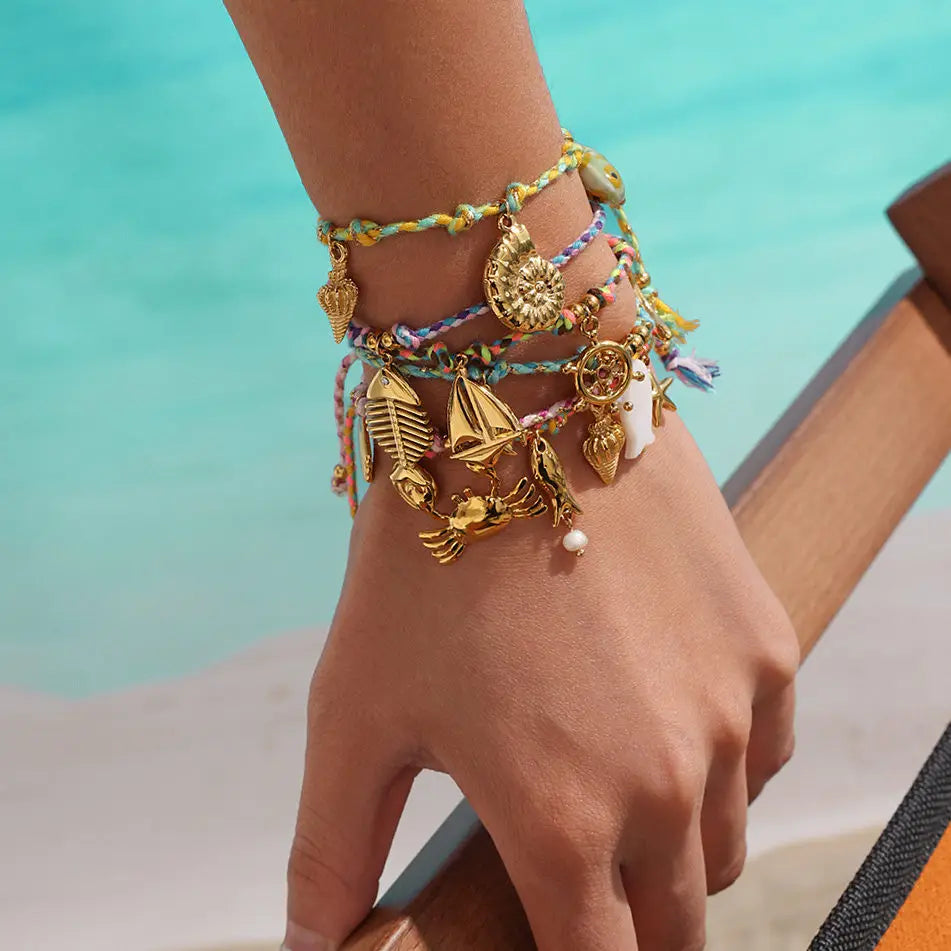 Marine Woven Diy Bracelet Stainless Steel